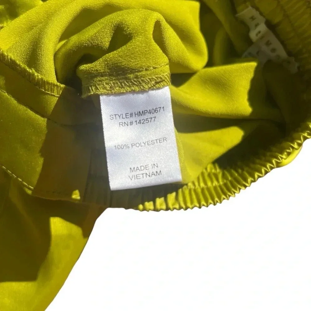 Haute Monde NWT Lime Green Wide Leg Cargo Pants Women’s Size Large - Picture 6 of 9
